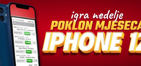 Igra nedelje, poklon mjeseca IPHONE 12!