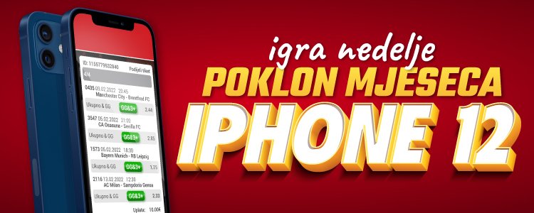Igra nedelje, poklon mjeseca IPHONE 12!